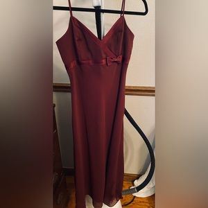 David’s Bridal, size 18, Wine color